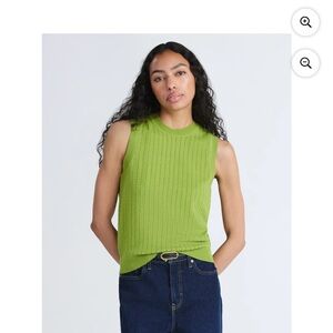 Lime Green Sleeveless Tank Top